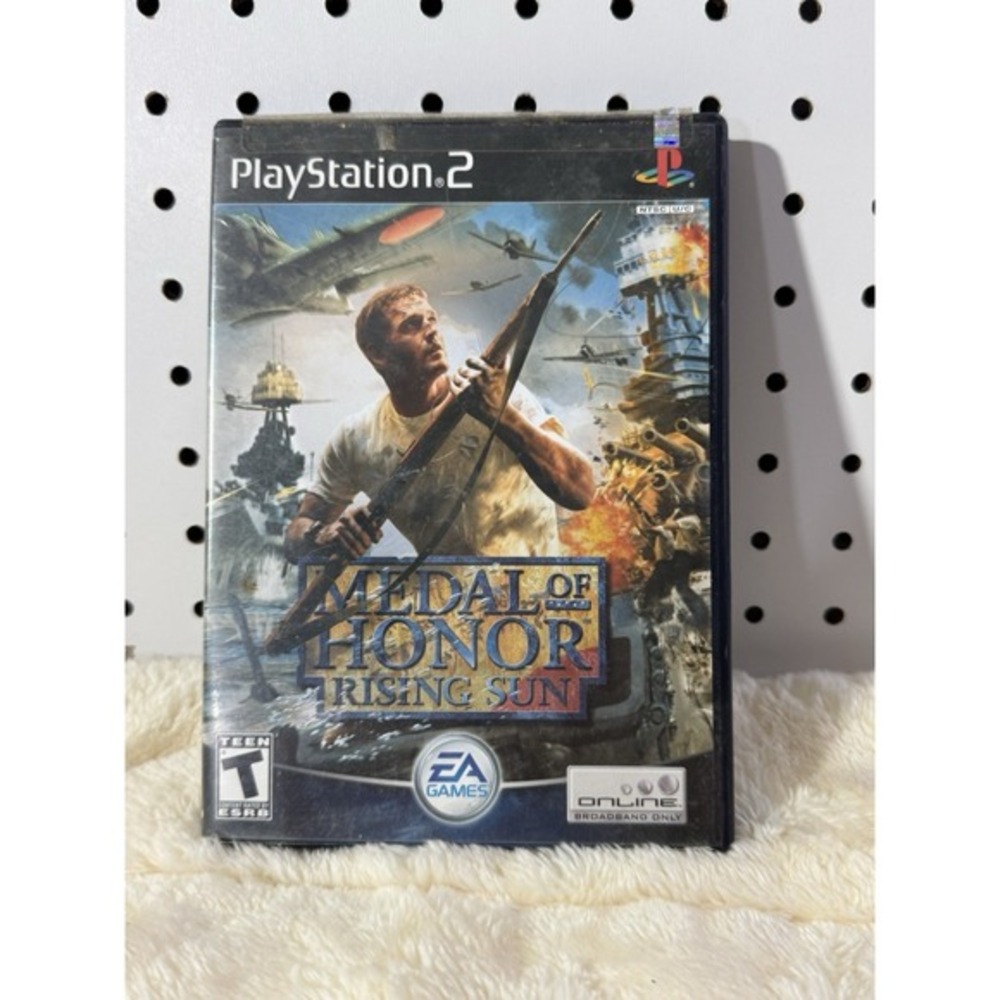 Medal of Honor Rising Sun PS2 PlayStation 2 Complete Case Manual Not Tested Disc